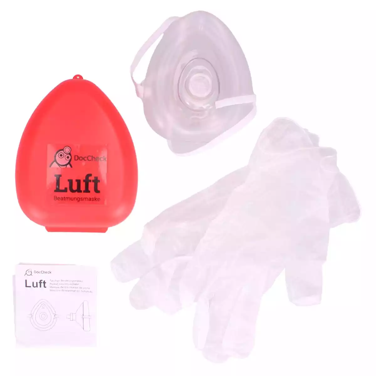 DocCheck Tools Taschen-Beatmungsmaske "Luft" DocCheck Tools Taschen-Beatmungsmaske "Luft"