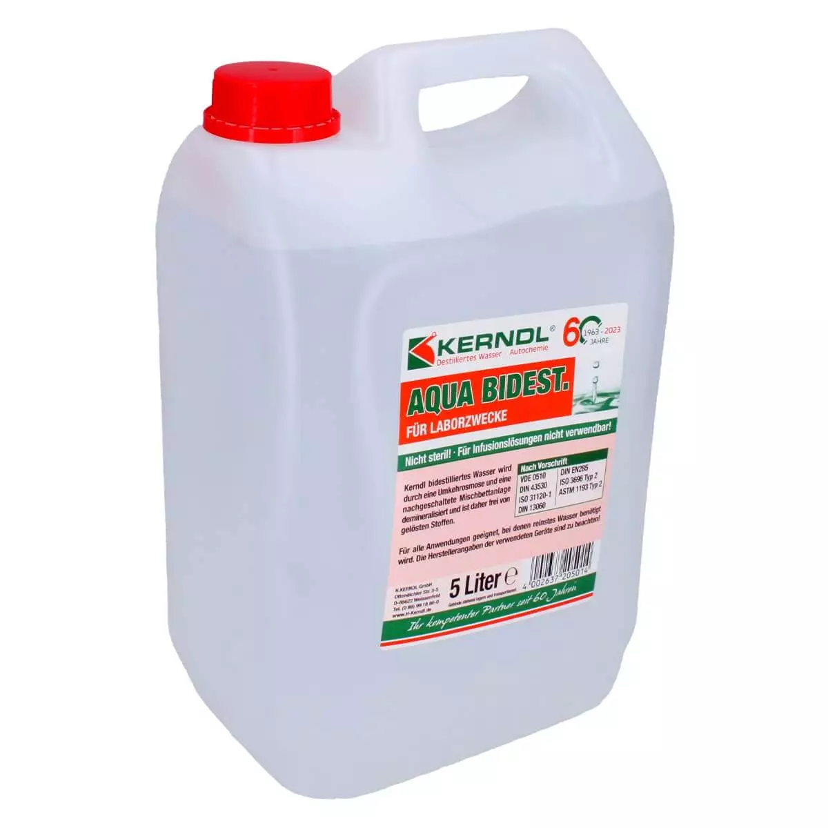 Kerndl Bidestilliertes Laborwasser