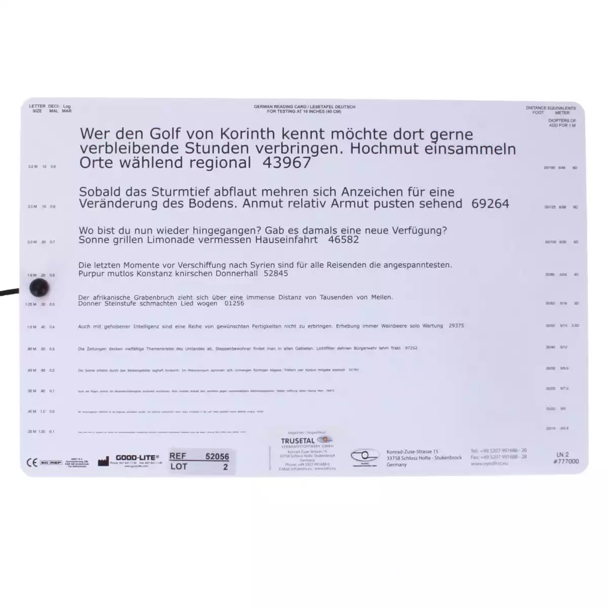 GOOD-LITE Low-Vision Lesetafel