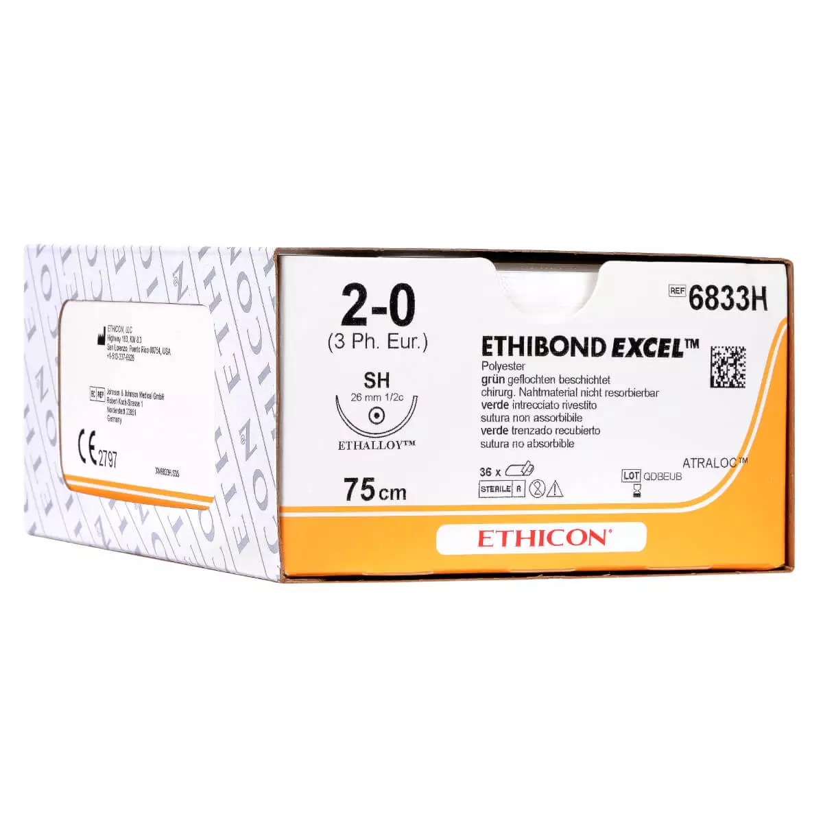 Ethicon ETHIBOND Excel (Polyester beschichtet) Nahtmaterial