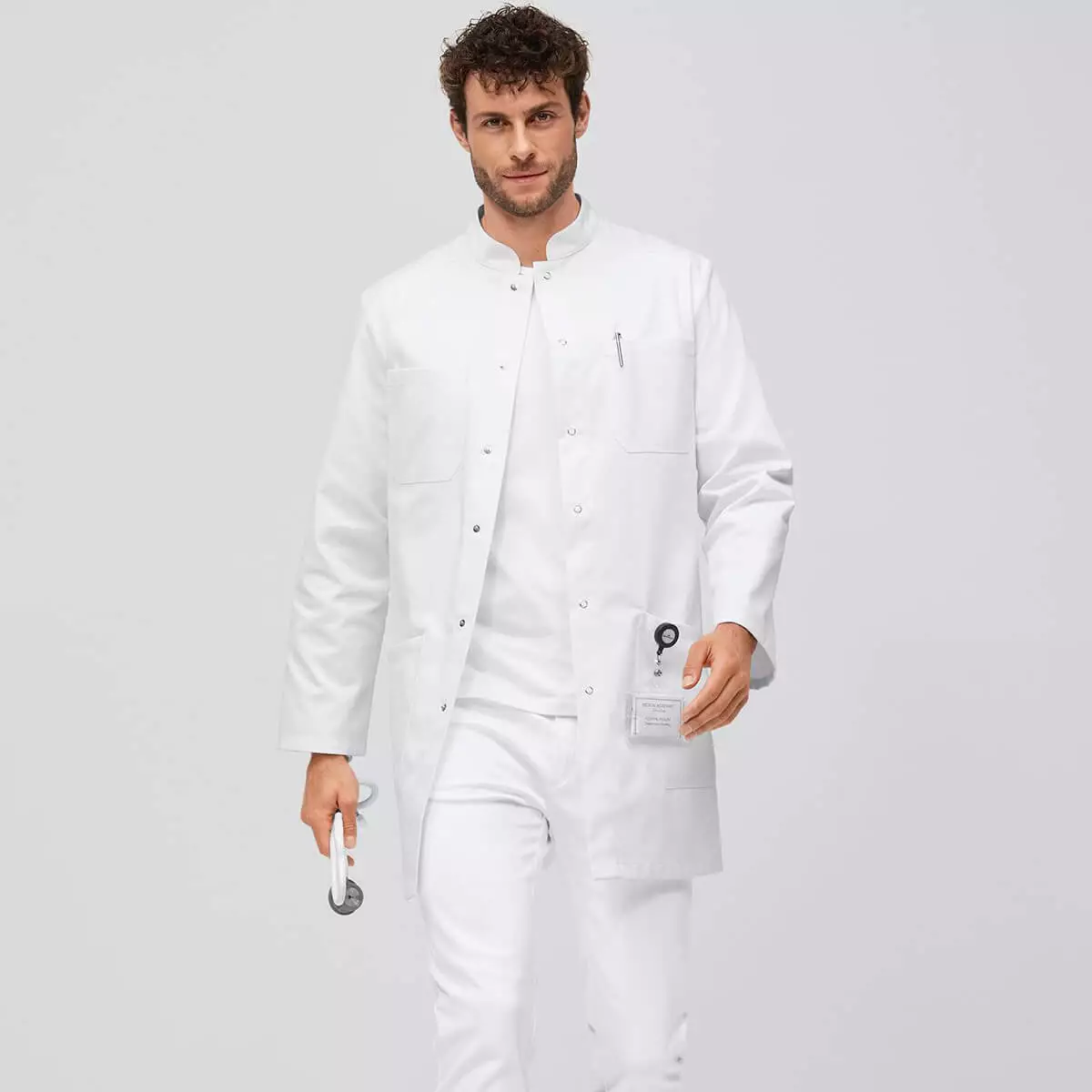 7days Herren-Arztkittel/-Labormantel weiß