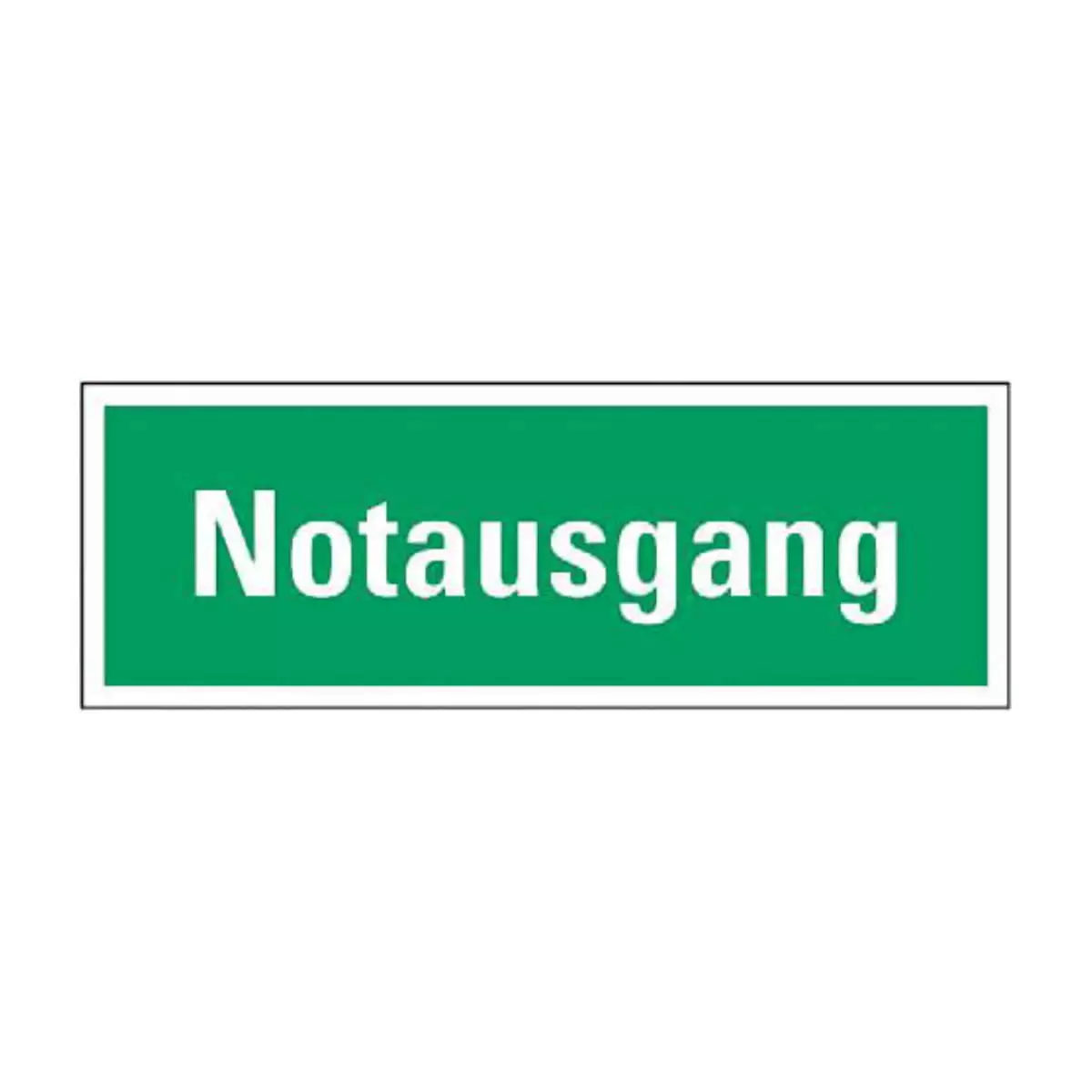 Dr. No Hinweisschild Notausgang