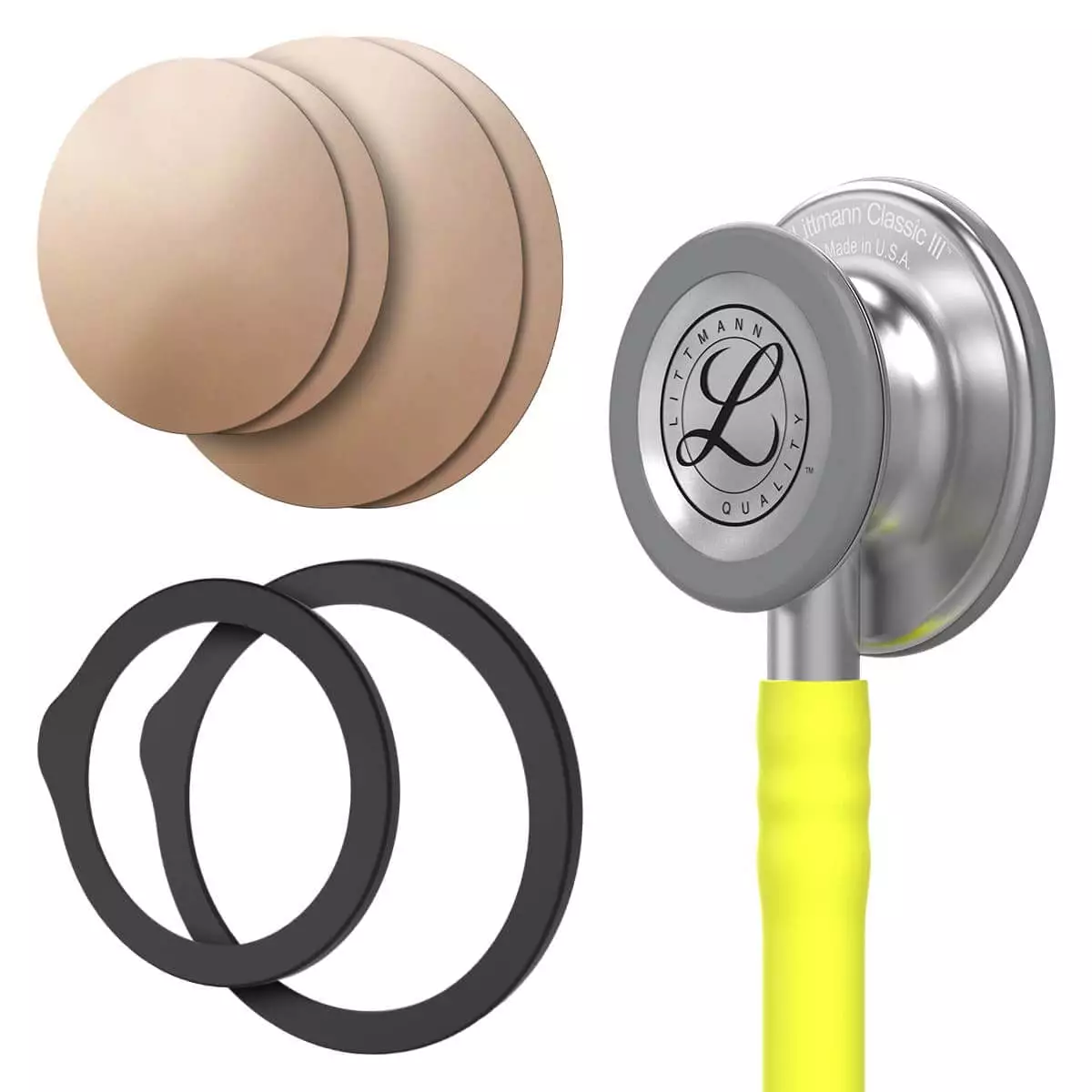 DocCheck Thïngs Spar-Bundle: Littmann® Classic III™ Stethoskop + antimikrobielle Kupfermembran "Drums"