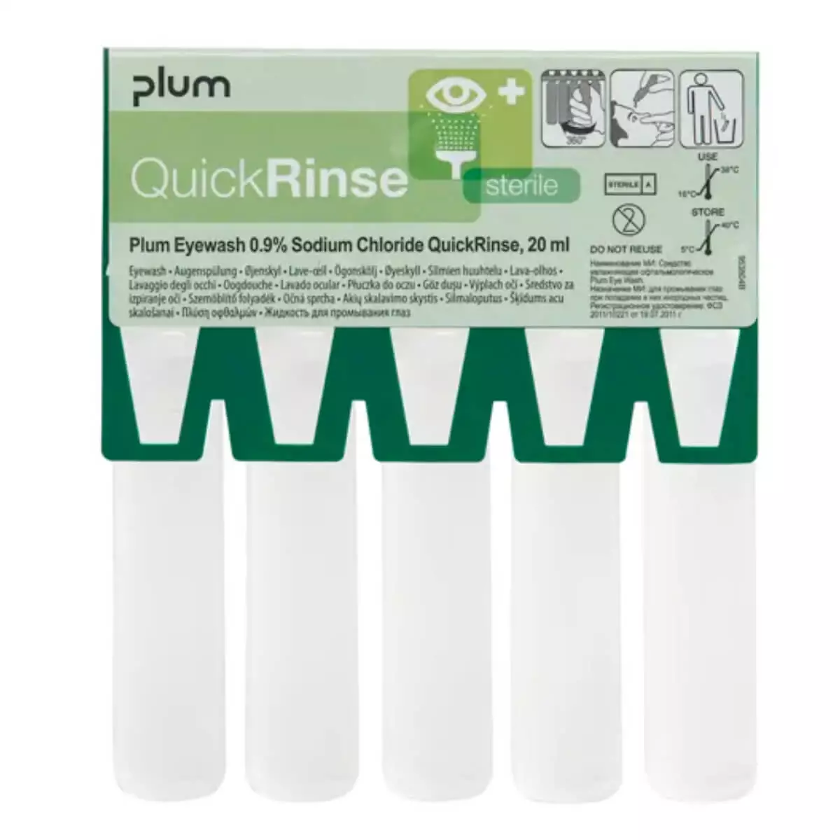 Plum QuickRinse Augenspülampullen