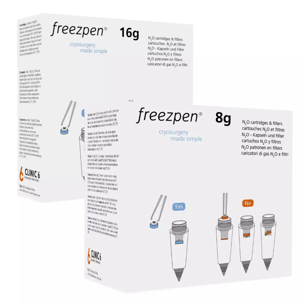 Freezpen Nachfüllpatronen für Freezpen Kryochirurgie-Gerät