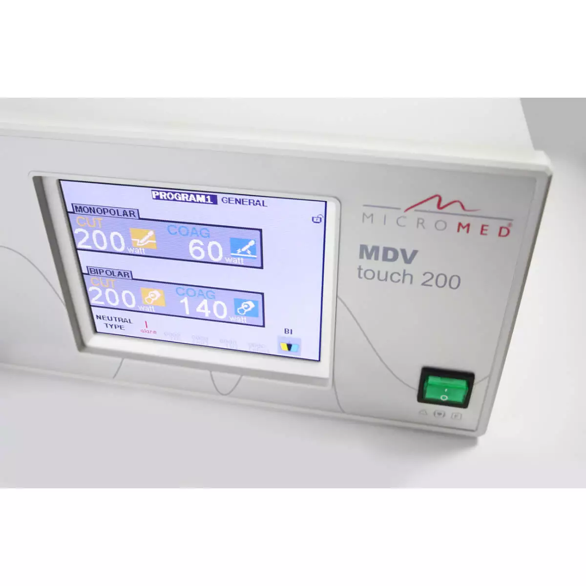 MICROMED MDV touch 200 HF-Elektrochirurgiegerät