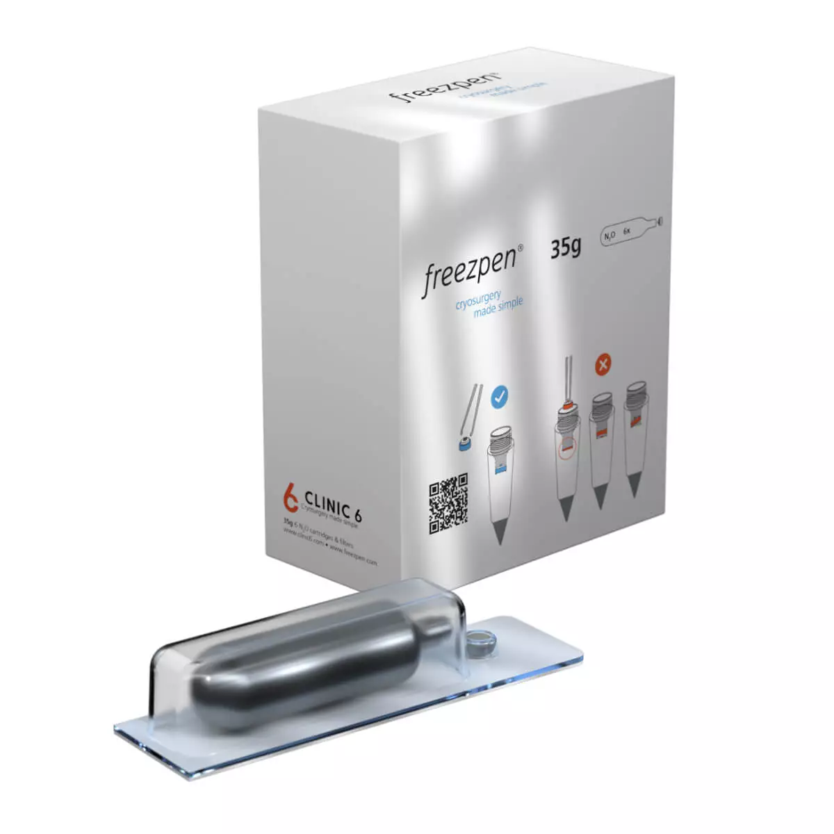 Nachfüllpatronen für Freezpen Kryochirurgie-Gerät Nachfüllpatronen für Freezpen Kryochirurgie-Gerät
