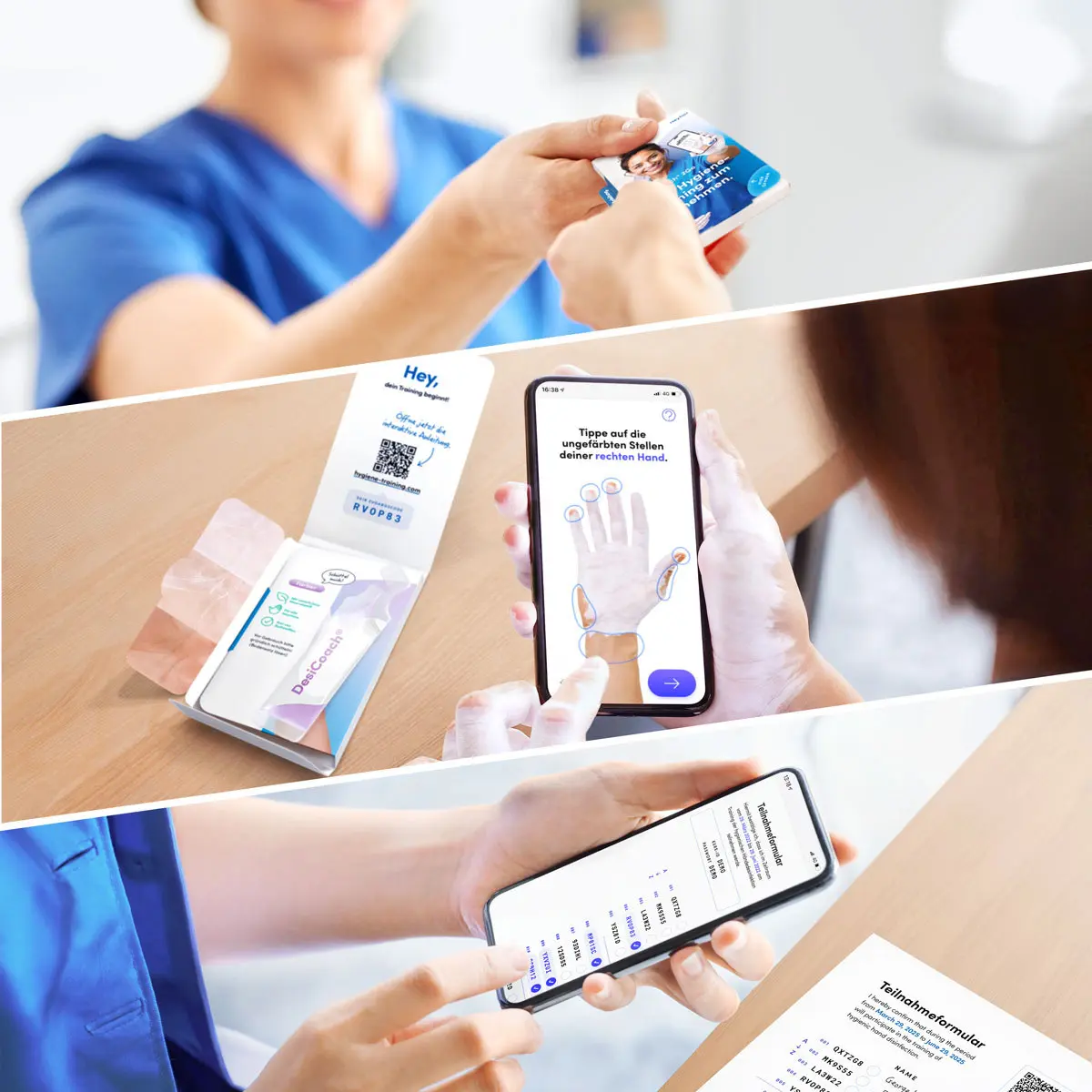 Heyfair DesiCoach 2Go white Händehygiene-Trainingsset