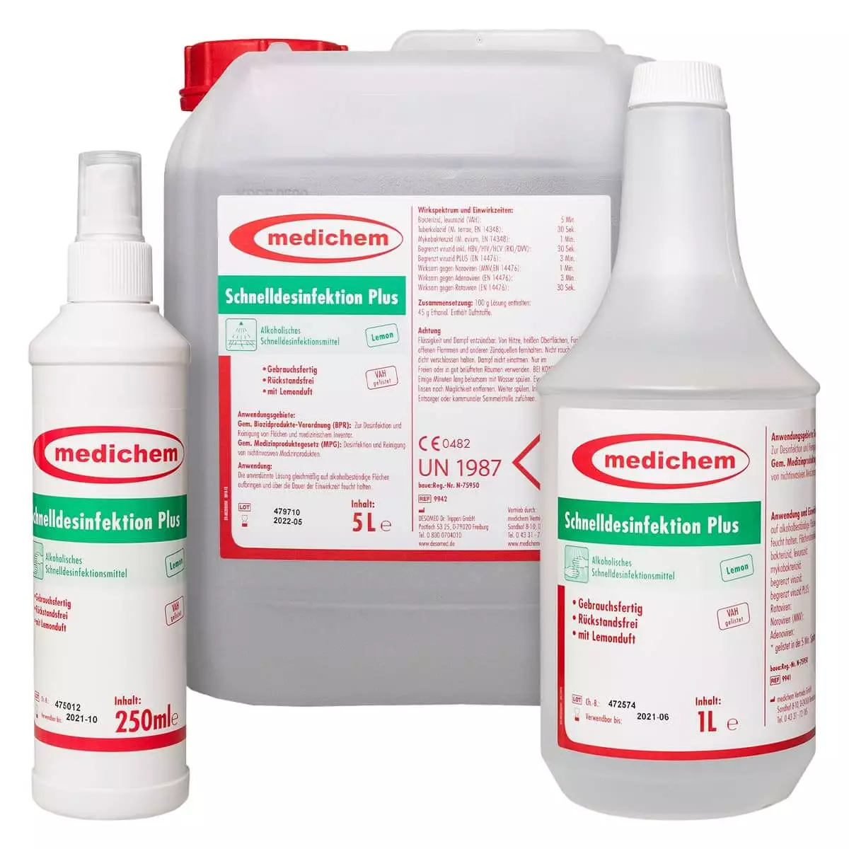 medichem Schnelldesinfektion Plus Lemon