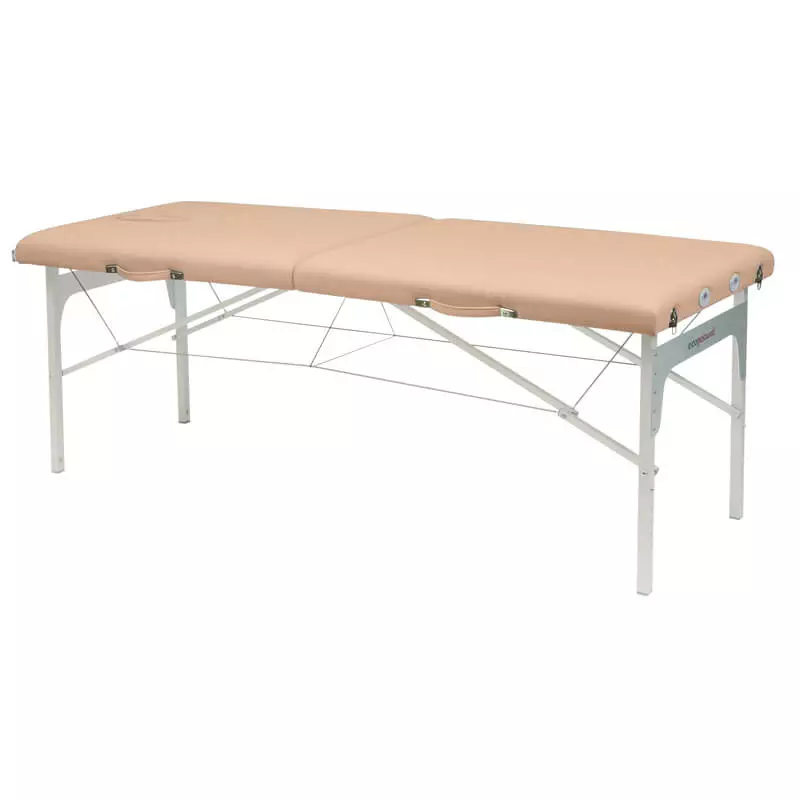 Ecopostural Höhenverstellbare Koffermassagebank aus Aluminium