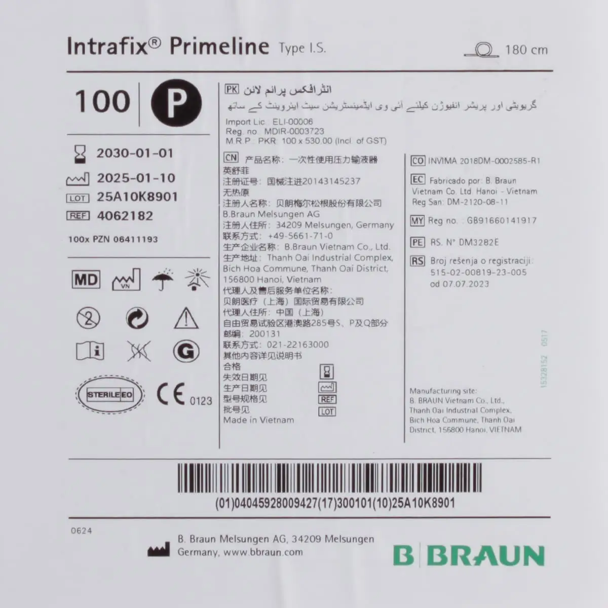 B. Braun Intrafix Primeline Infusionsgerät B. Braun Intrafix Primeline Infusionsgerät