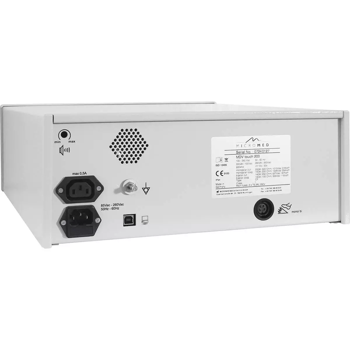 MICROMED MDV touch 200 HF-Elektrochirurgiegerät