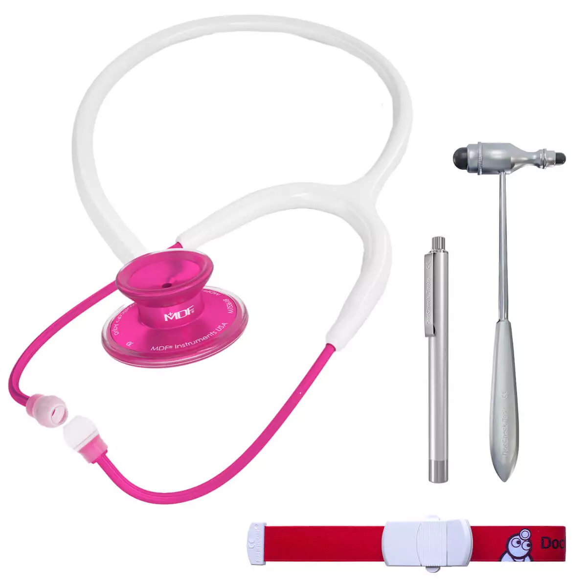 MDF PJ/U-Kurs-Set Acoustica Stethoskop Rosa