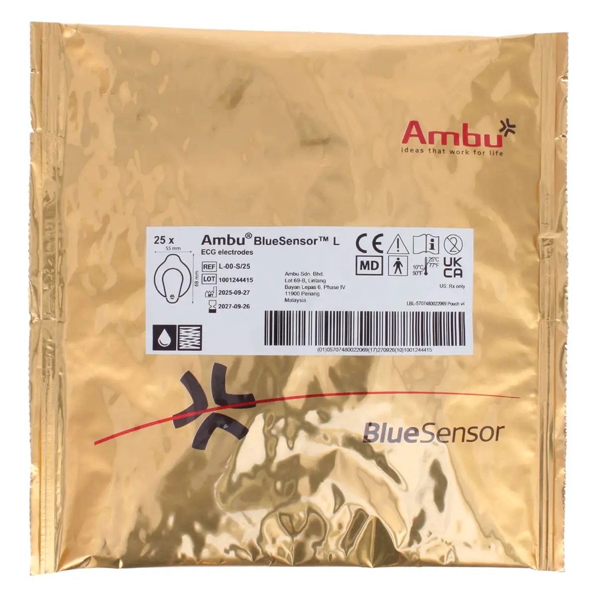 Ambu BlueSensor L-00-S/25 Einweg-EKG-Elektroden Ambu BlueSensor L-00-S/25 Einweg-EKG-Elektroden