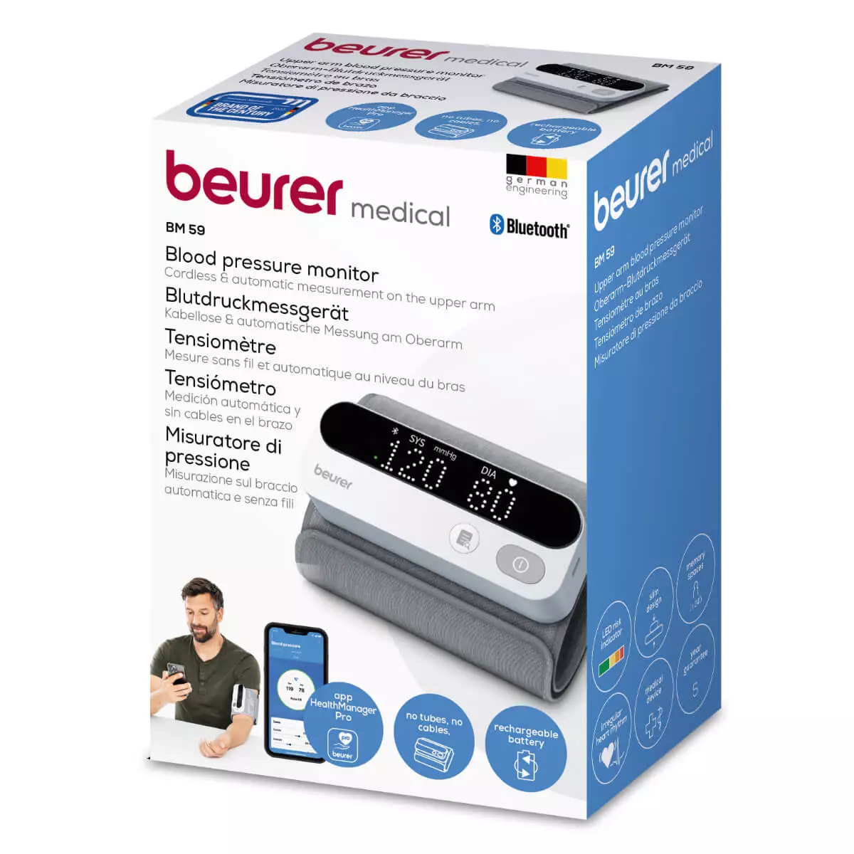 Beurer Oberarm-Blutdruckmessgerät BM 59