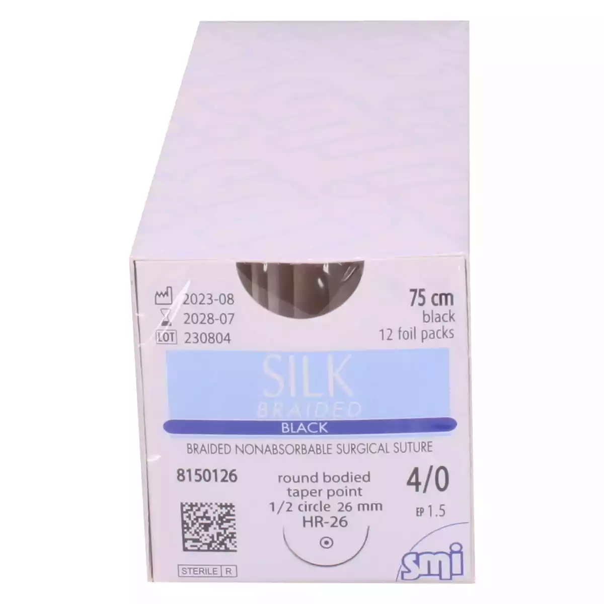 SMI Silk Braided Black Nahtmaterial