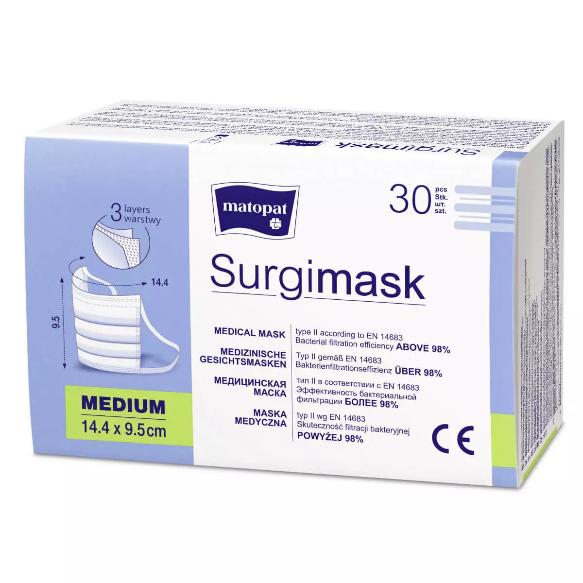 matopat Surgimask medizinische Gesichtsmasken für Kinder