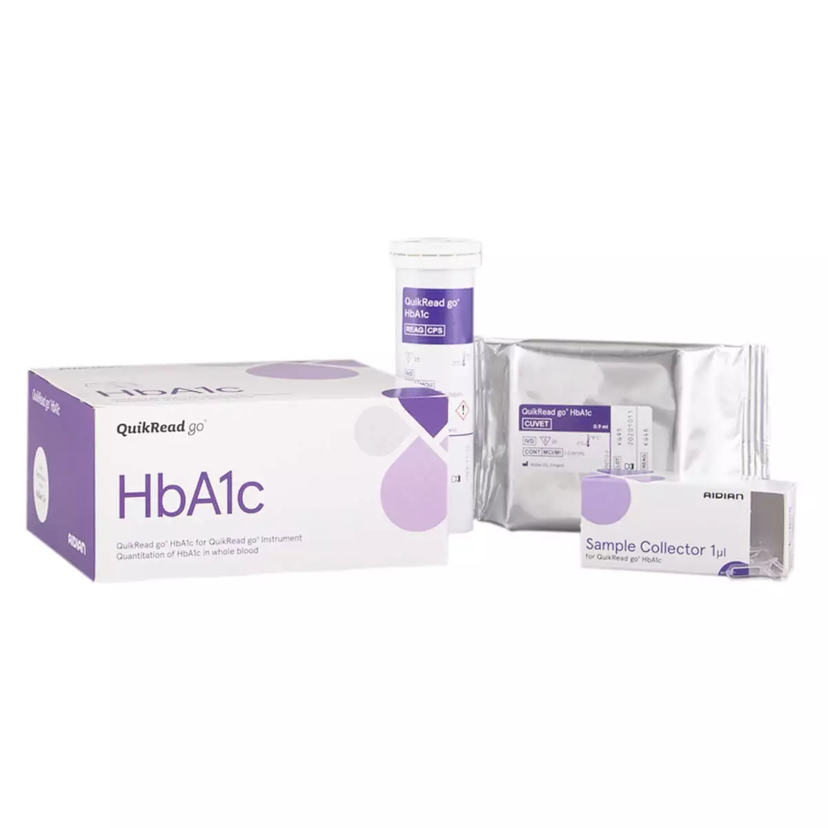 Aidian QuikRead go HbA1c Test-Kit