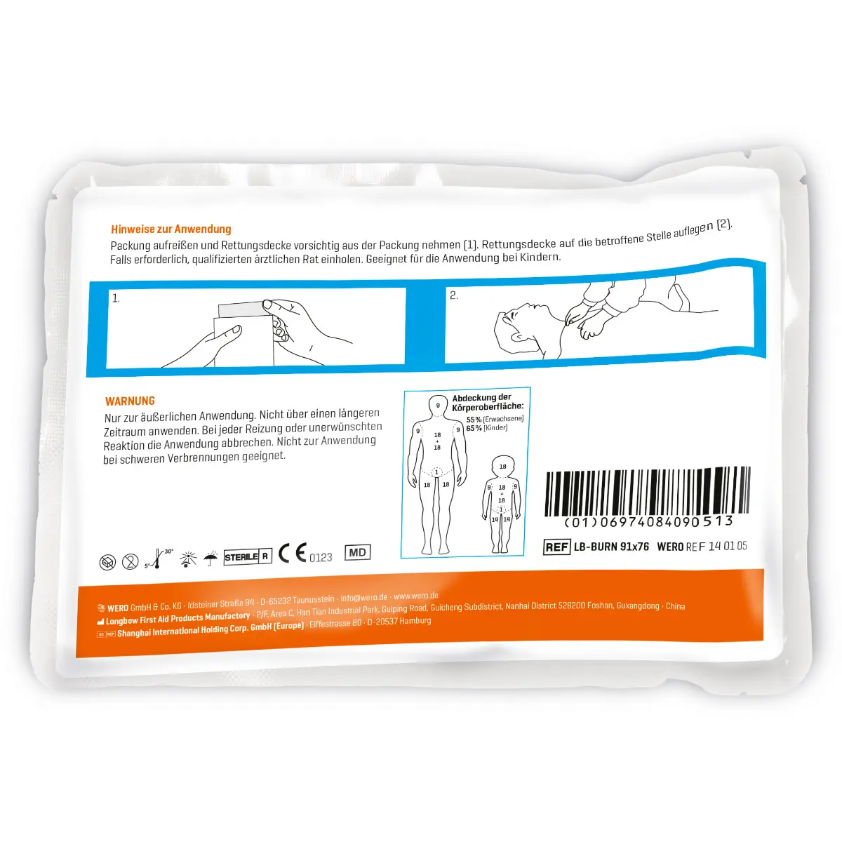 WERO BurnAway Rettungsdecke WERO BurnAway Rettungsdecke