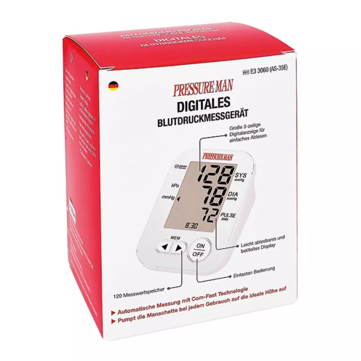 servoprax Pressure Man vollautomatisches Blutdruckmessgerät