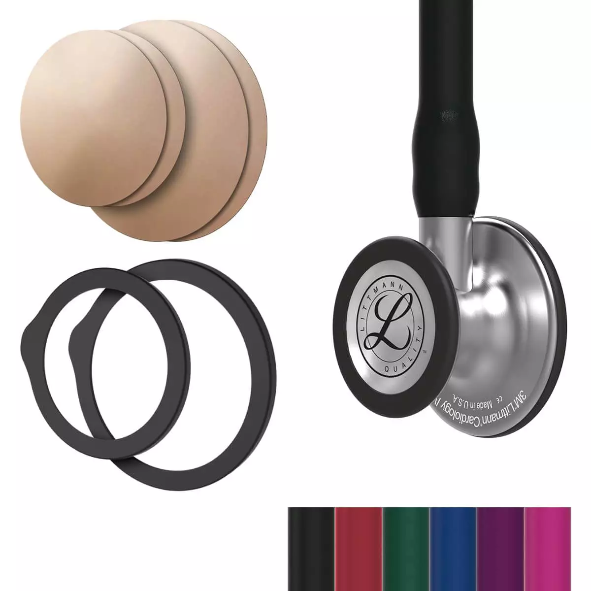 DocCheck Thïngs Spar-Bundle: Littmann® Cardiology IV™ Stethoskop + antimikrobielle Kupfermembran "Drums"