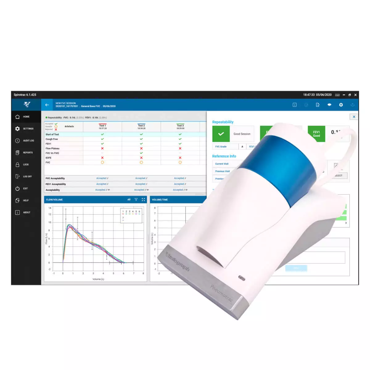 Vitalograph Pneumotrac PC-Spirometer