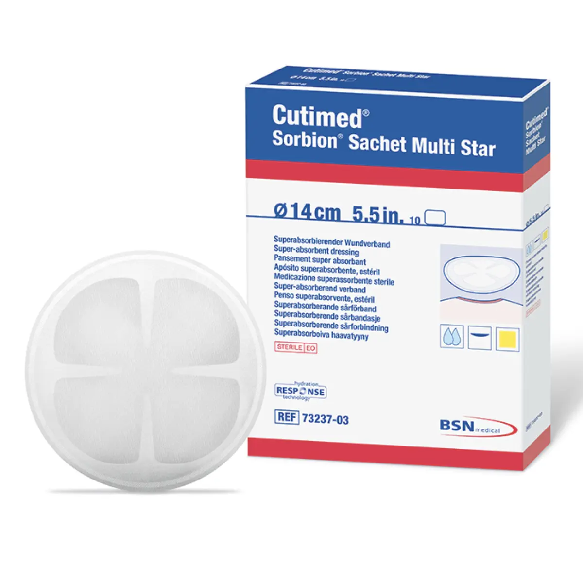 BSN Cutimed Sorbion Sachet Multi Star Wundauflage BSN Cutimed Sorbion Sachet Multi Star Wundauflage
