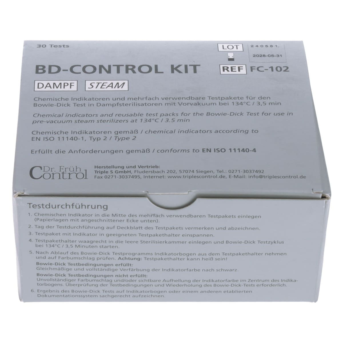 Dr. Früh Control BD-Control Kit zur Mehrfachverwendung
