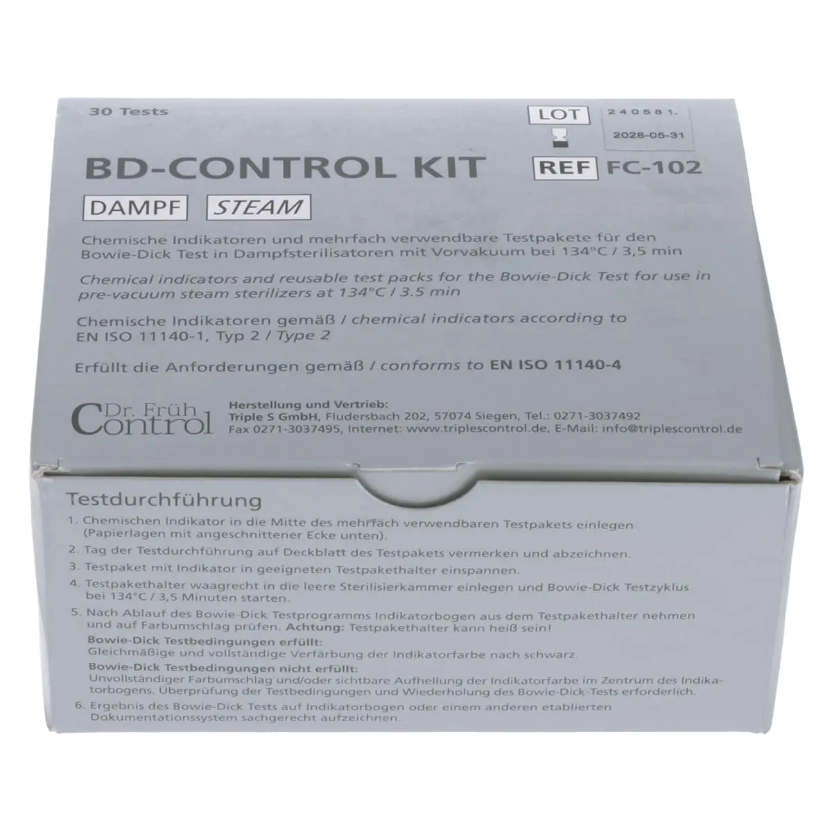 Dr. Früh Control BD-Control Kit zur Mehrfachverwendung
