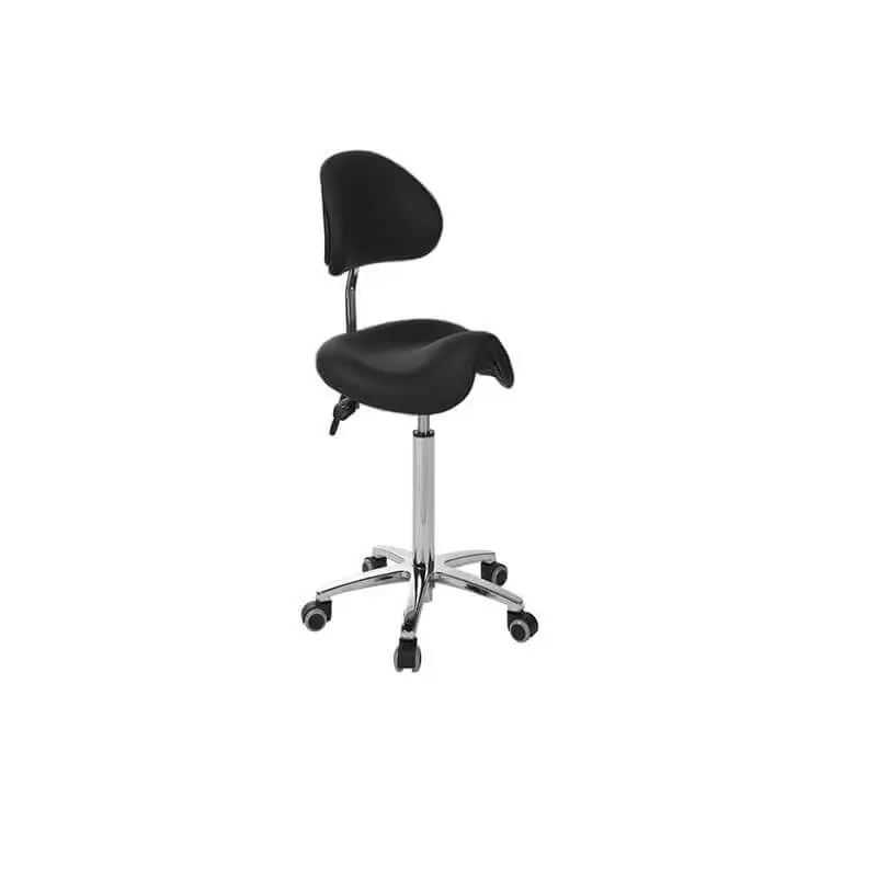 Ecopostural Rollhocker mit Derbysitz und Lehne