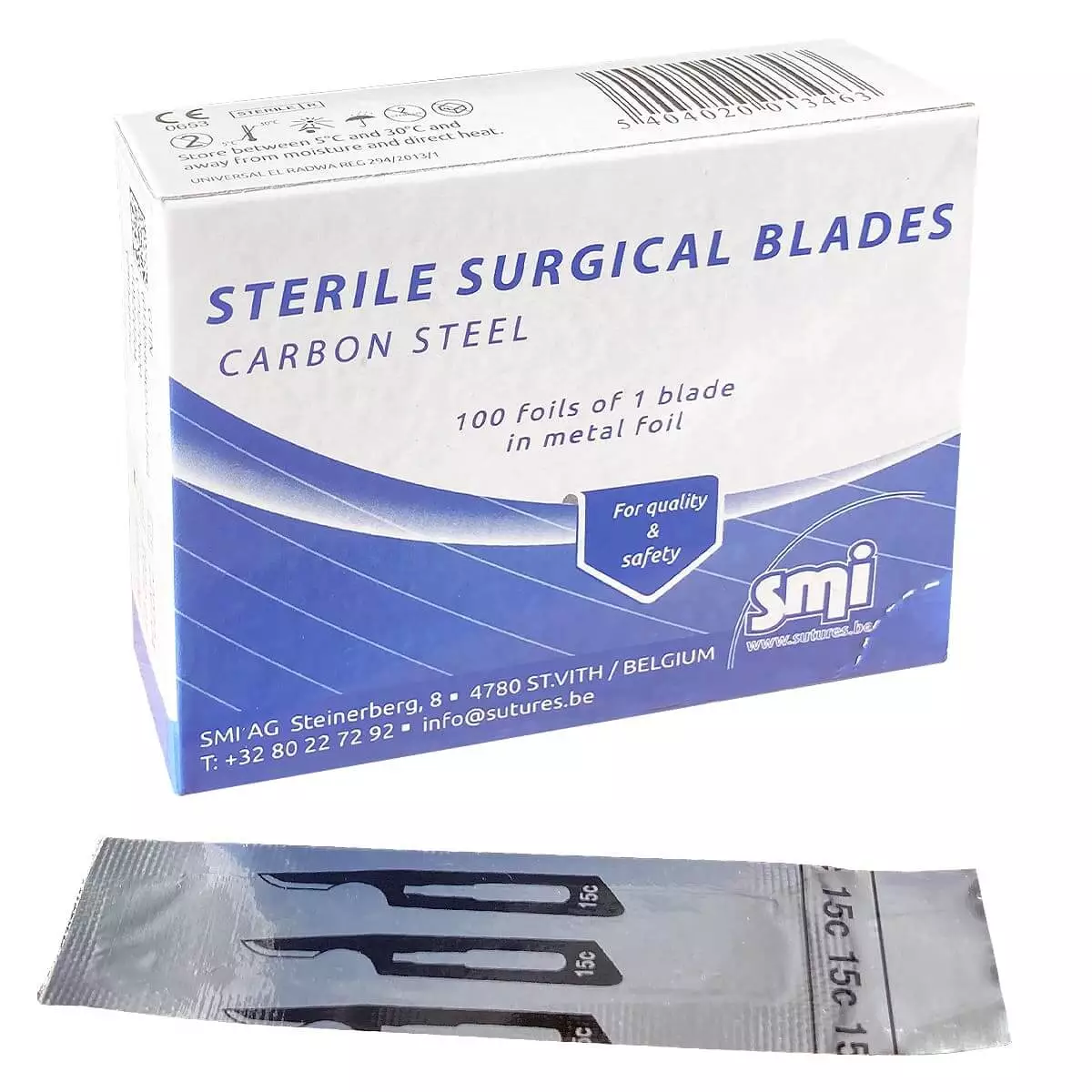 SMI Skalpellklingen für Griff Nr. 3 SMI Skalpellklingen für Griff Nr. 3