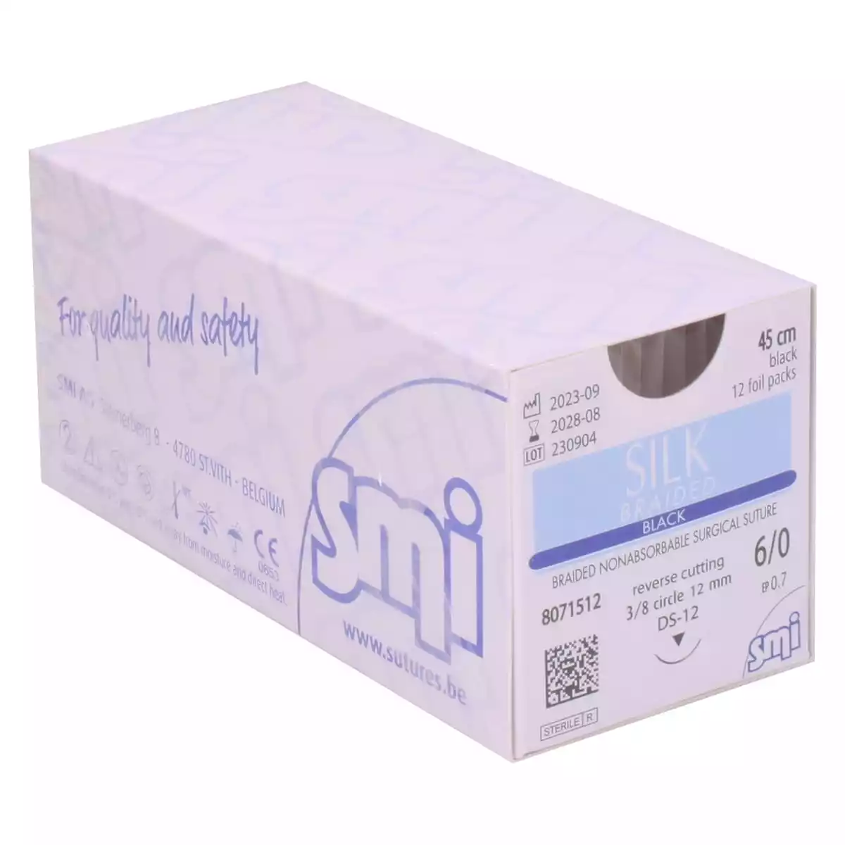 SMI Silk Braided Black Nahtmaterial