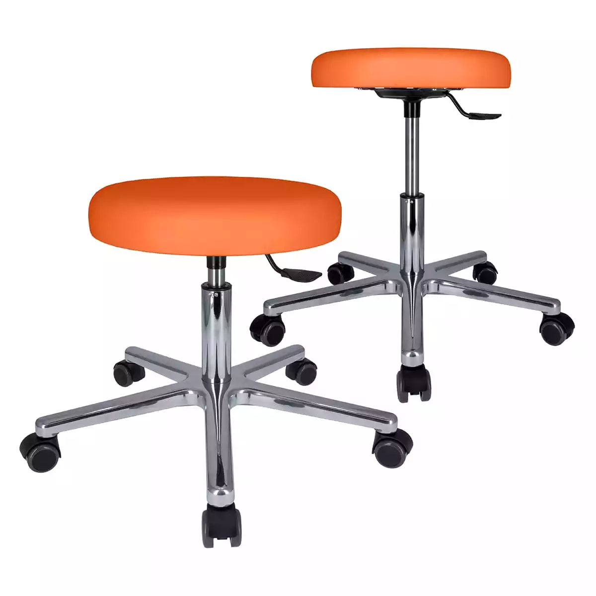 Sanarest Drehrollhocker mit Alu-Fußkreuz