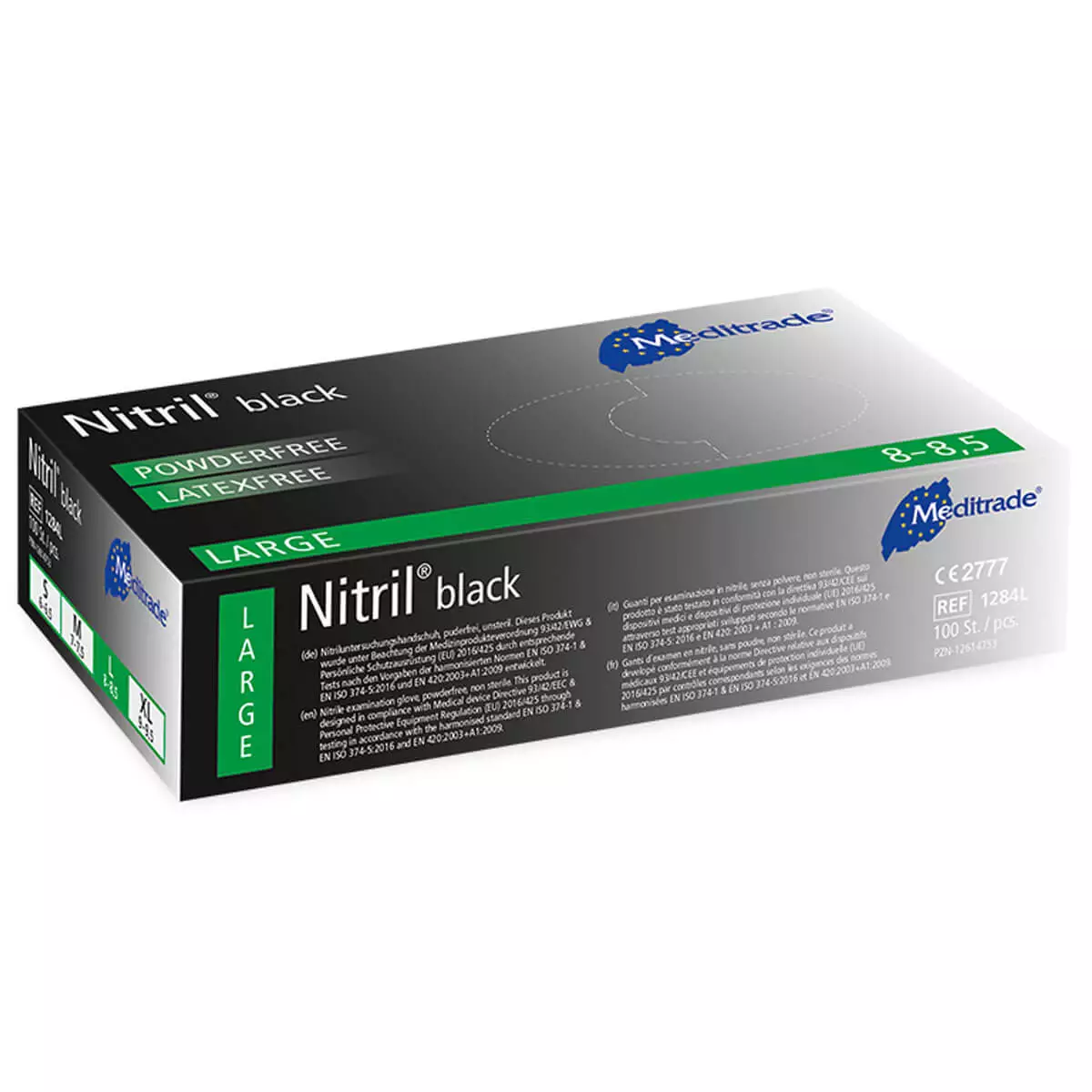Meditrade Nitril Black Handschuhe