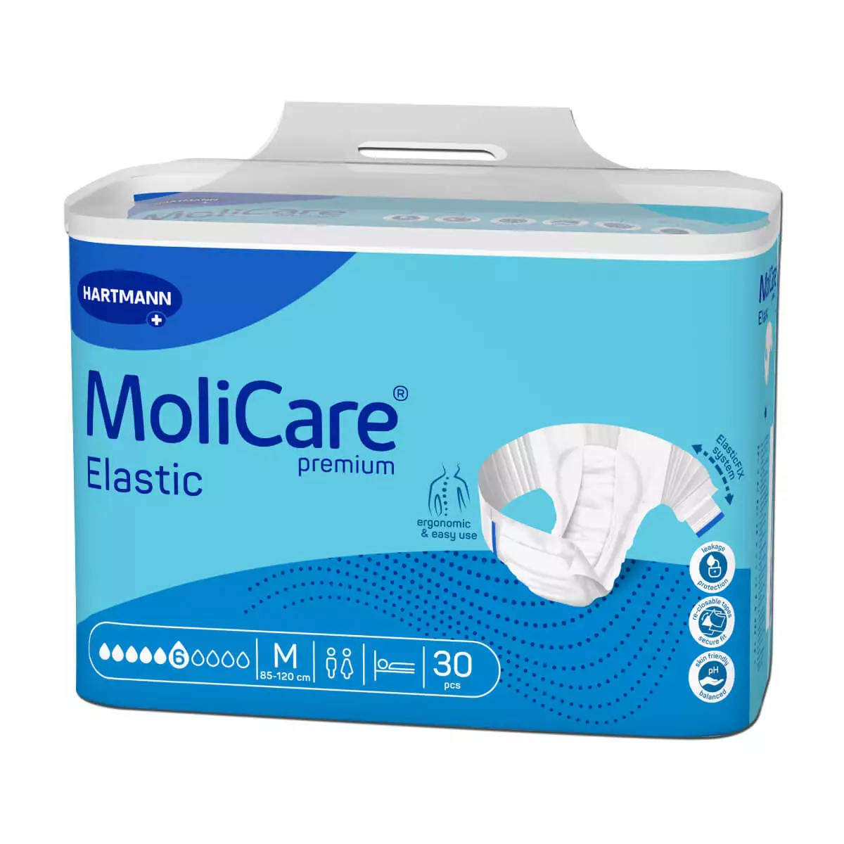 HARTMANN MoliCare Premium Elastic Inkontinenzslip 6 Tropfen