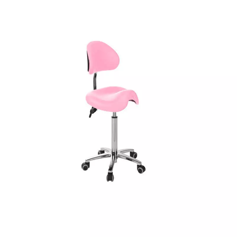 Ecopostural Rollhocker mit Derbysitz und Lehne