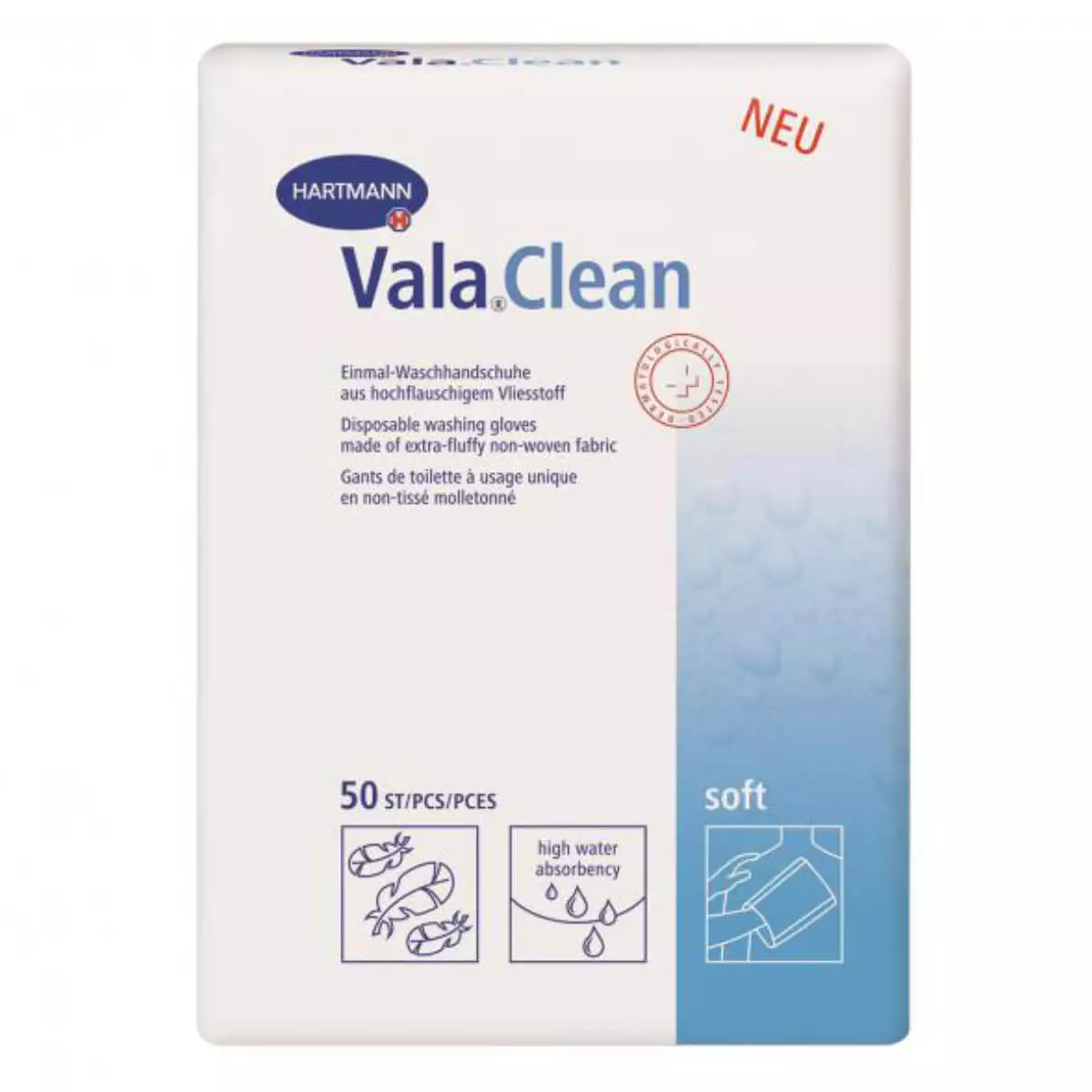 HARTMANN Vala Clean Einmal-Waschhandschuhe