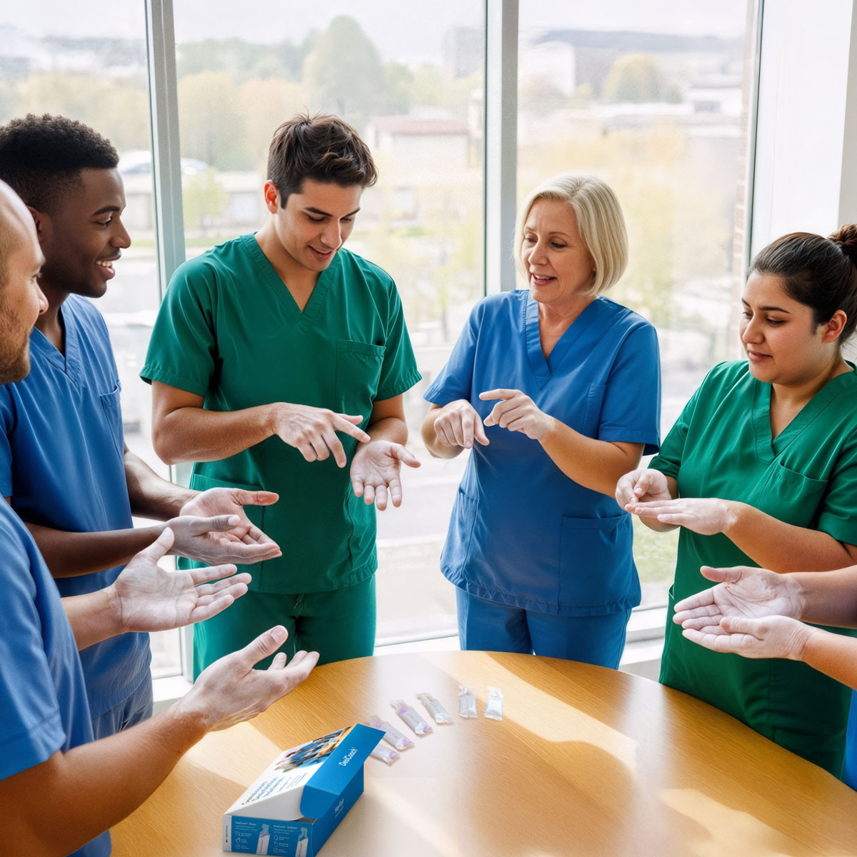 Heyfair DesiCoach 4Groups white Händehygiene-Trainingsset