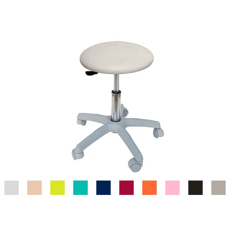 Ecopostural Rollhocker mit hellgrauem Fußkreuz