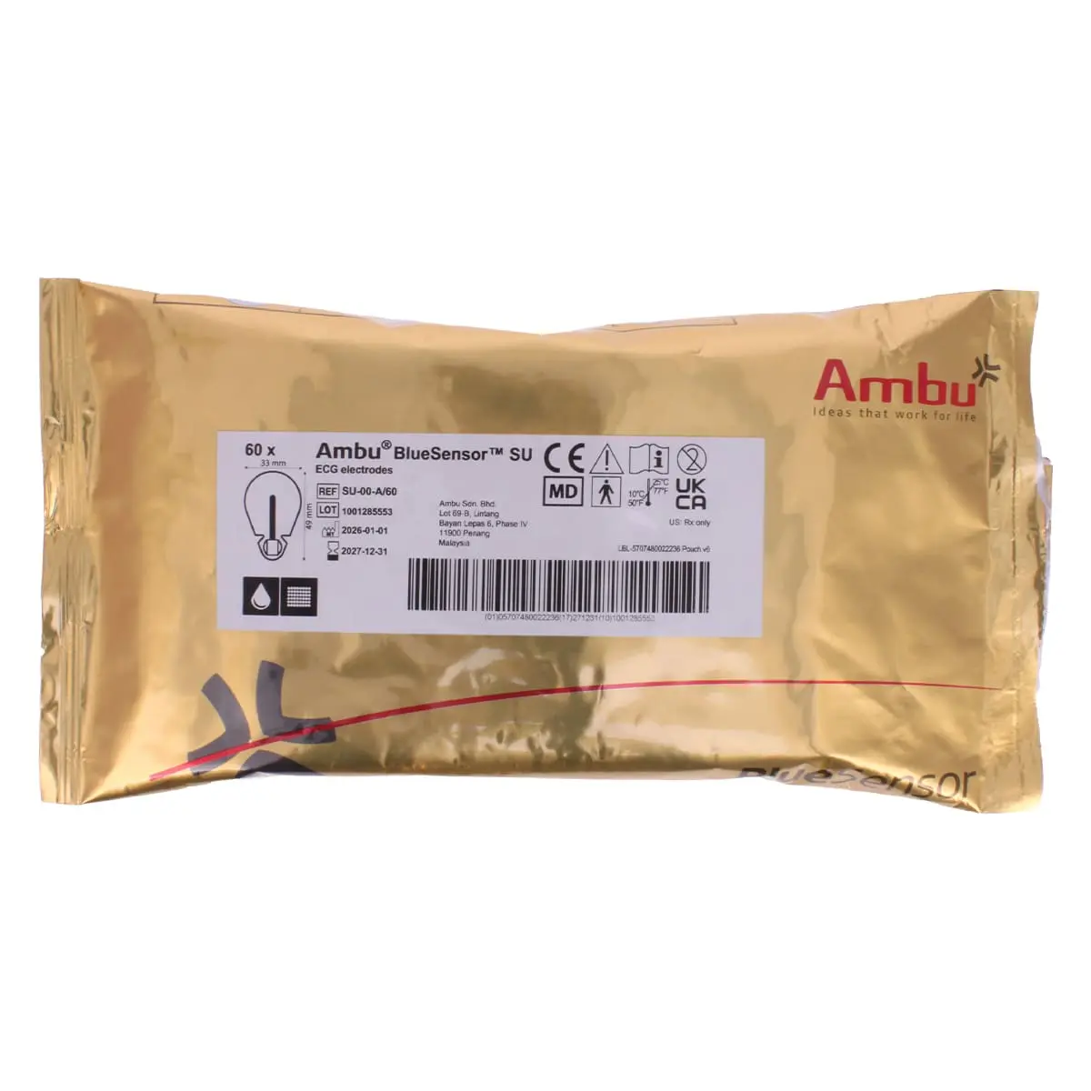 Ambu BlueSensor SU-00-A/60 Einweg-EKG-Elektroden Ambu BlueSensor SU-00-A/60 Einweg-EKG-Elektroden