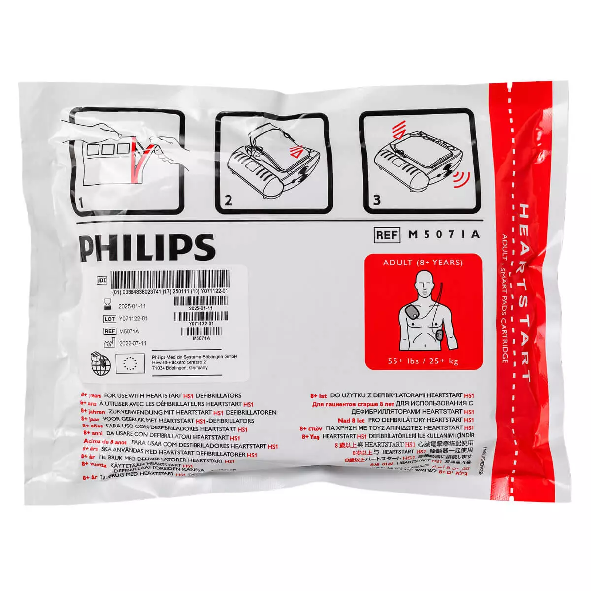 Philips HeartStart HS1 SMART Pads für Erwachsene