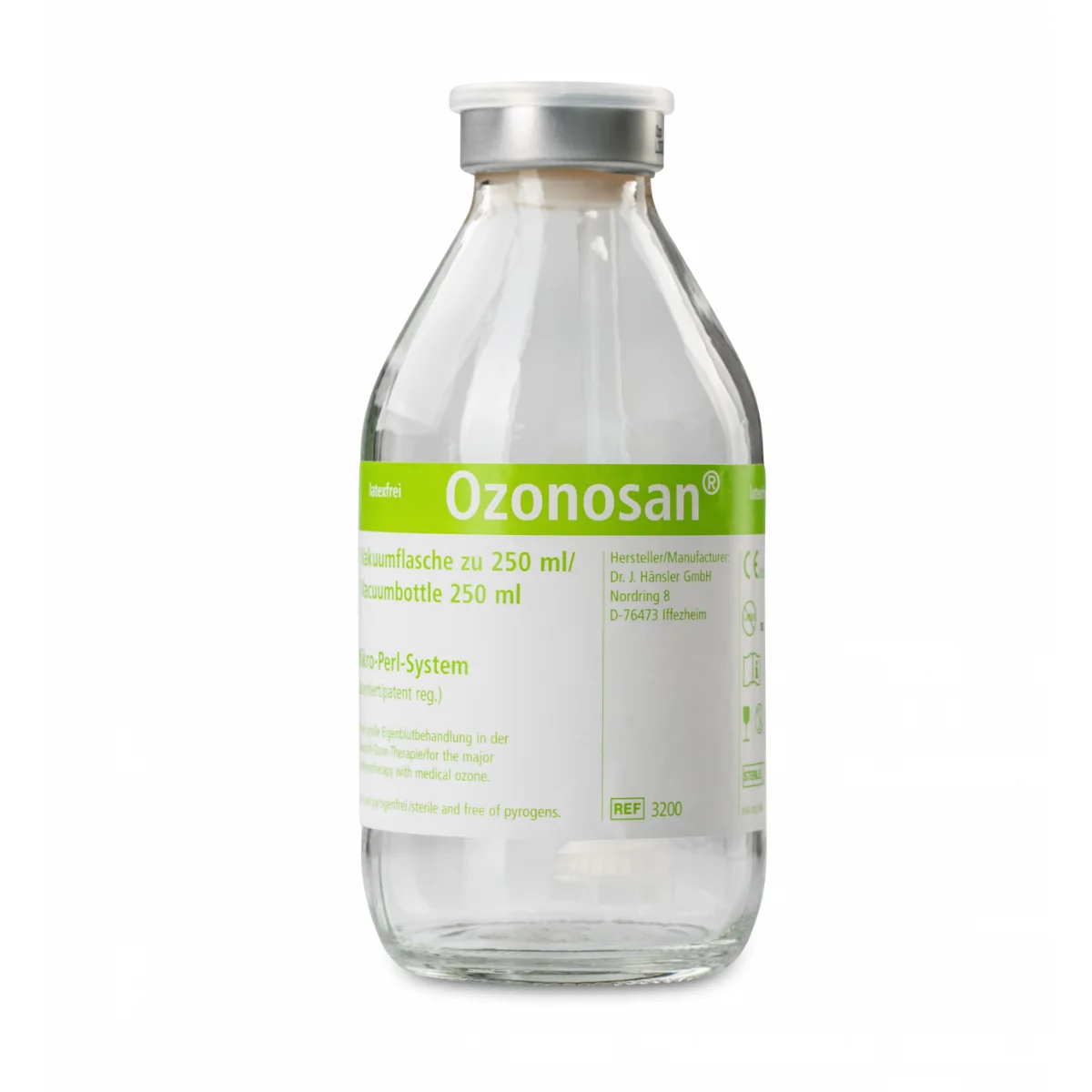 Hänsler Medical Ozonosan Vakuumflasche ohne Na-Citrat