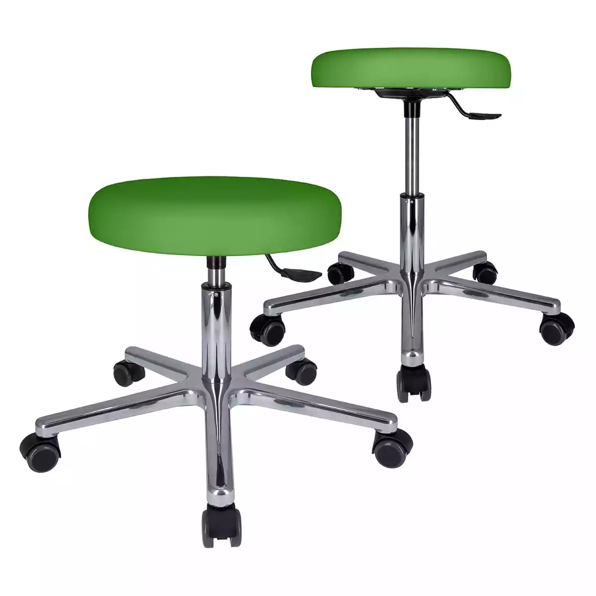 Sanarest Drehrollhocker mit Alu-Fußkreuz