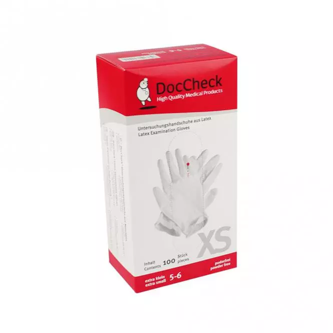 DocCheck Tools Puderfreie Latex-Handschuhe