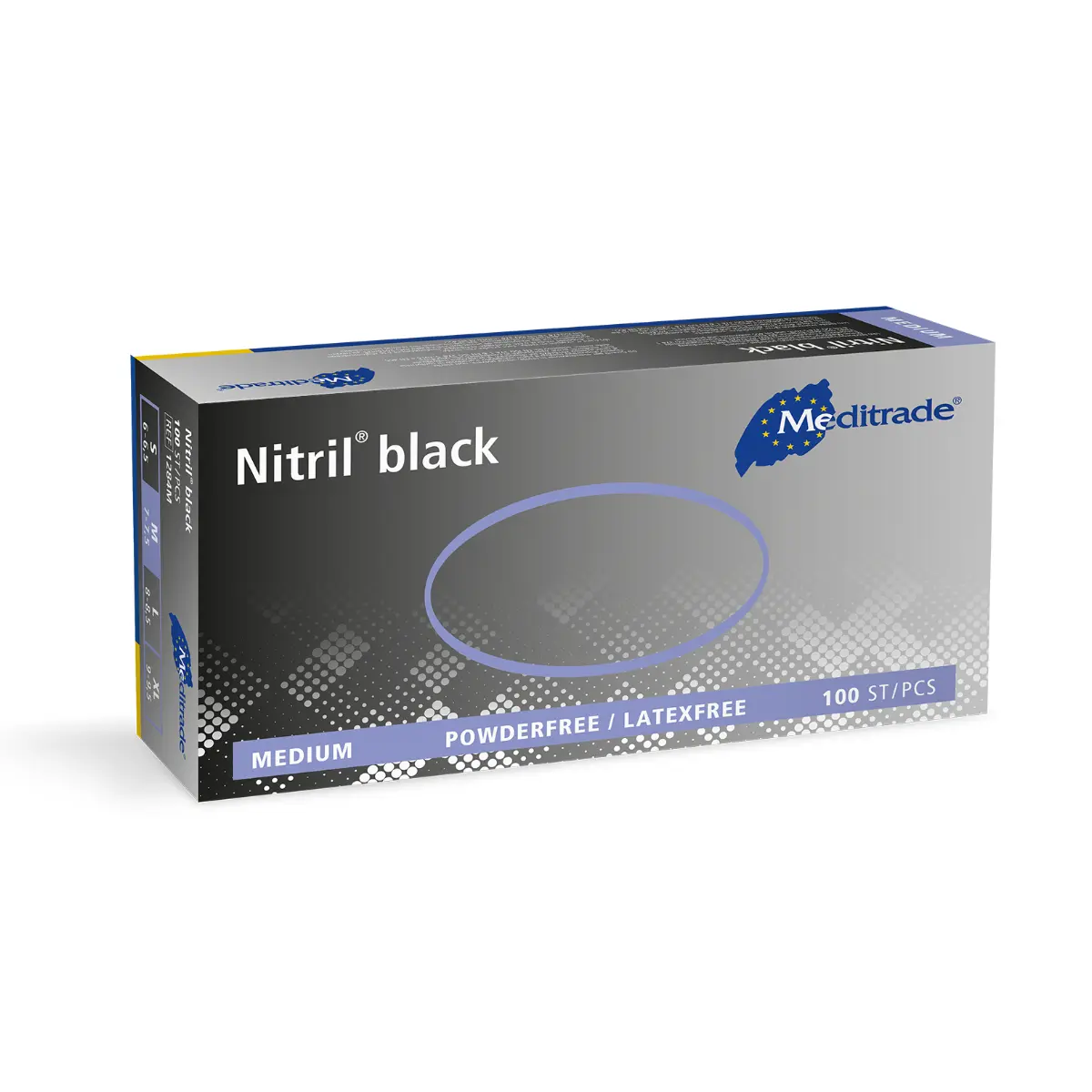 Meditrade Nitril Black Handschuhe