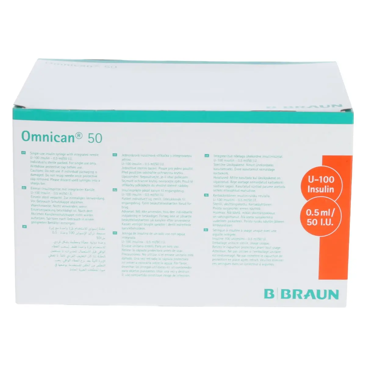 B. Braun Omnican 50 Spritze für U-100 Insulin B. Braun Omnican 50 Spritze für U-100 Insulin