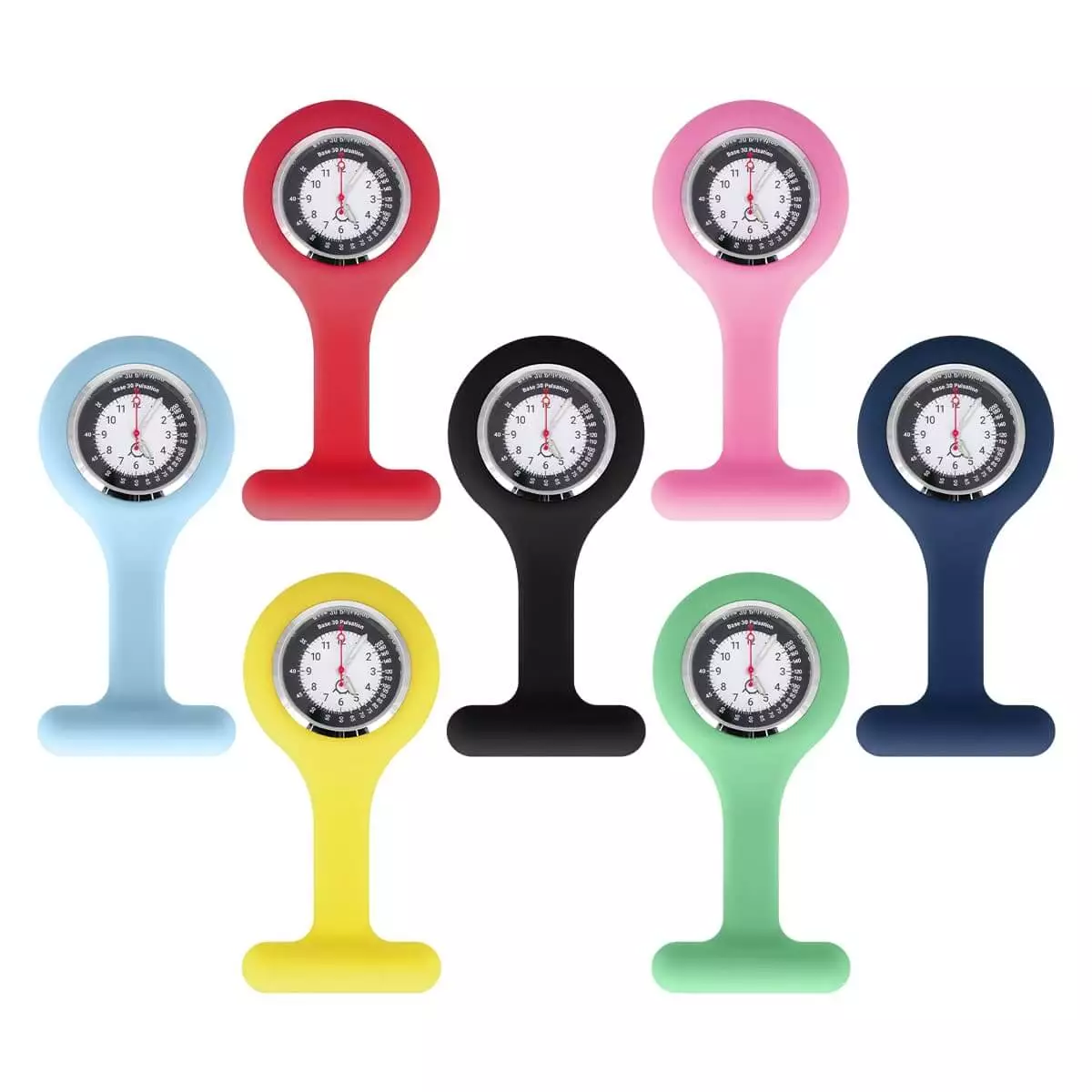 DocCheck Tools Silikon-Schwesternuhr mit Clip "Tic"
