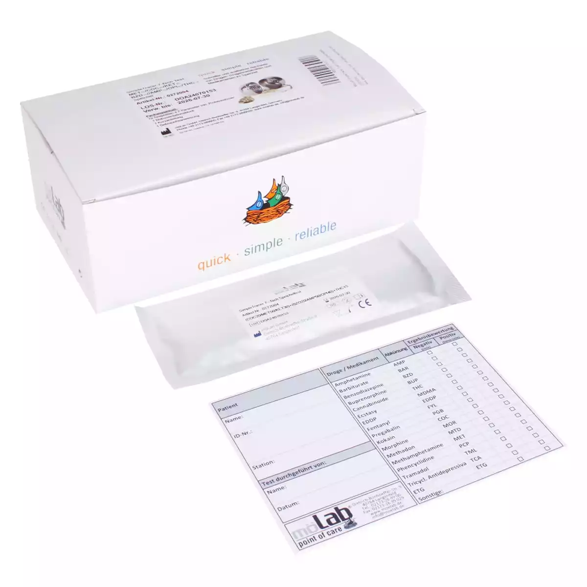möLab SimpleTracer Drogen-Speicheltest