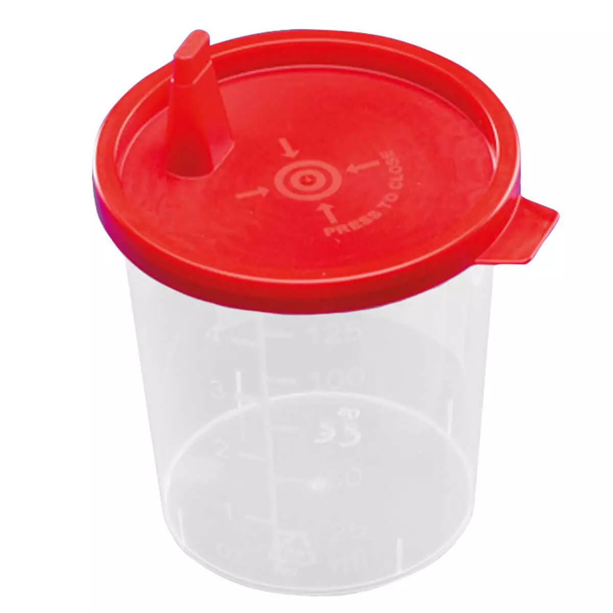 AMPri Urinbecher mit Schnappverschluss
