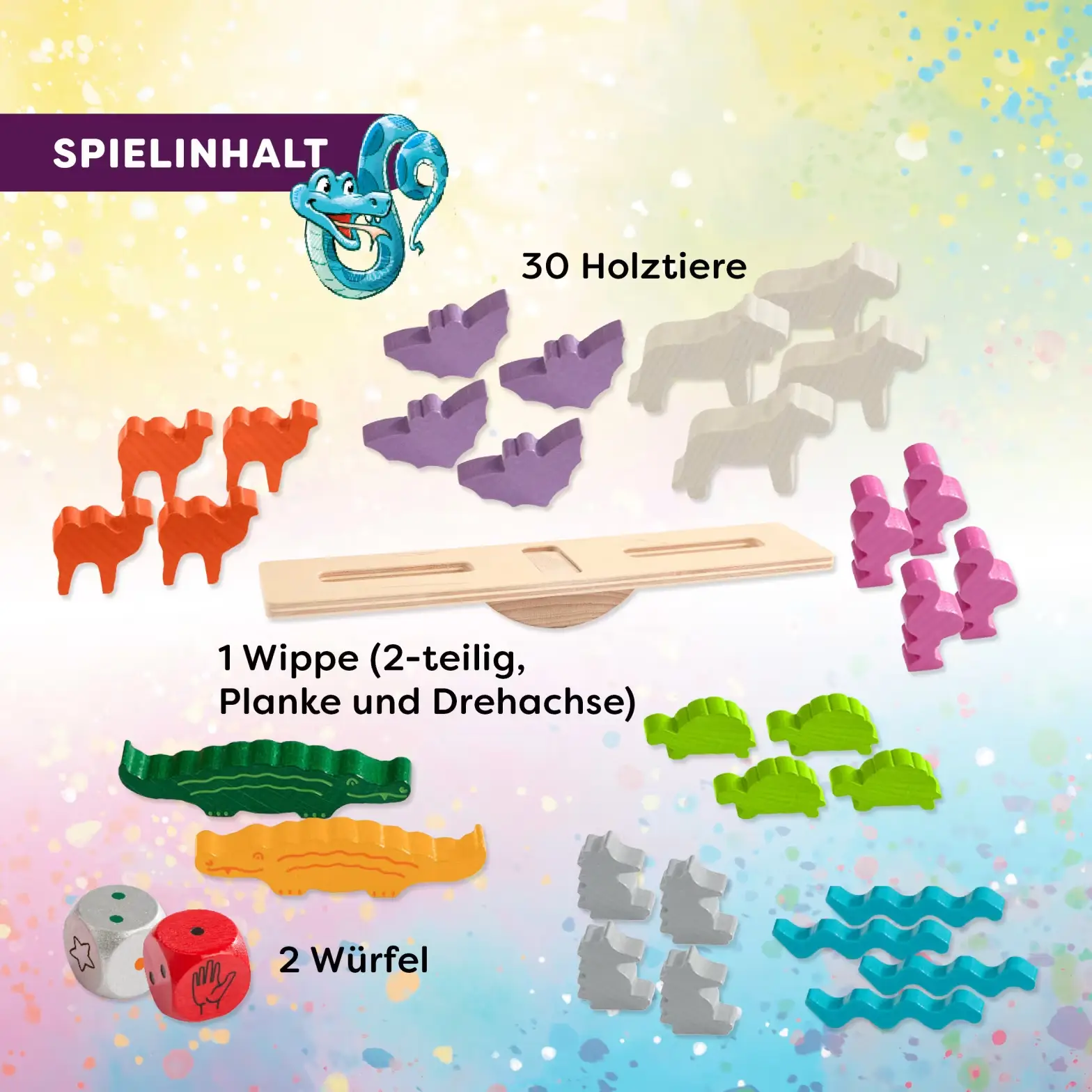 HABA Stapelspiel "Tier auf Tier"